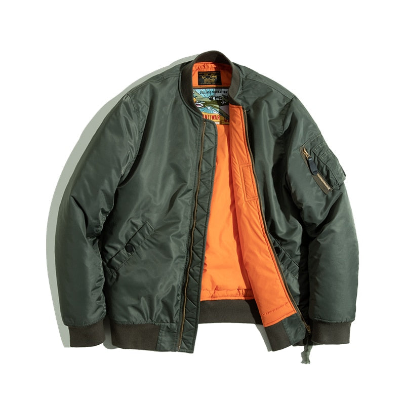 “Trapstar 2” Men’s Vintage Designer Military Style Bomber Jacket