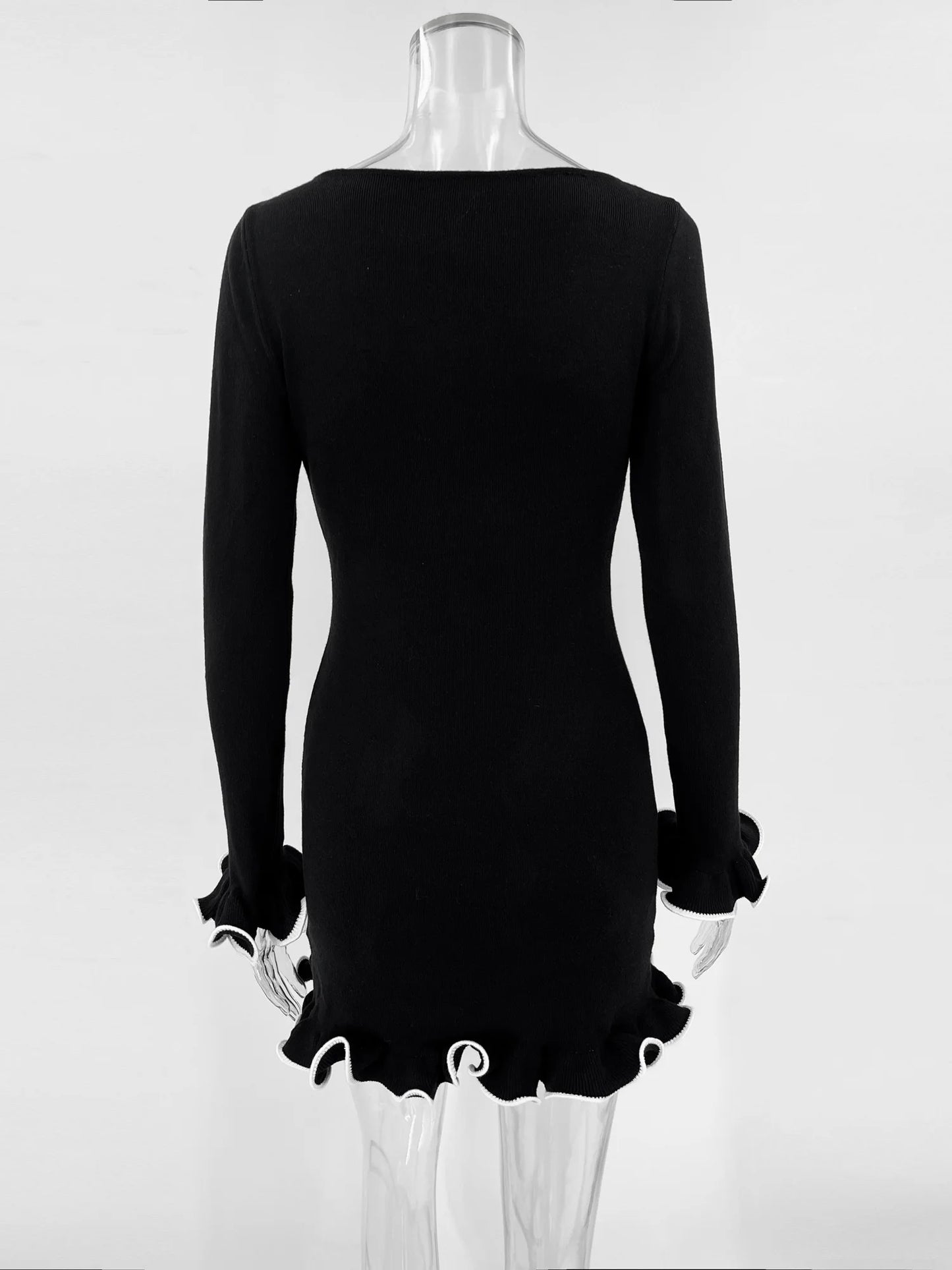 "Decadent" Elegant Knitted Mini Dress