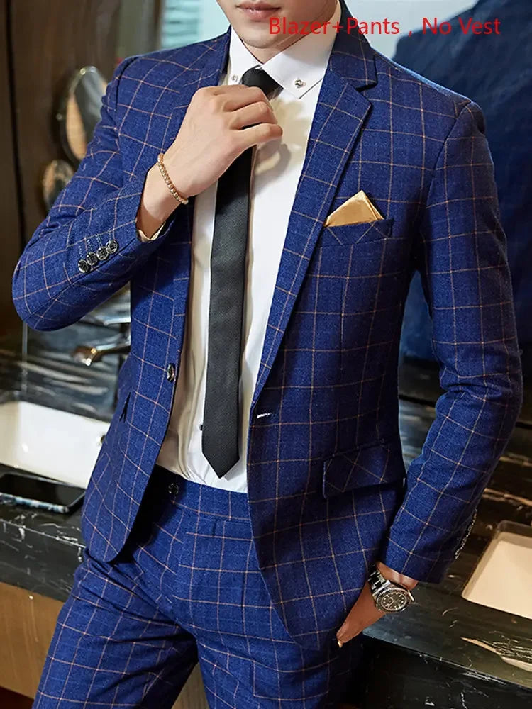 "Wellington" Men's Classic 3 Piece Business Suit