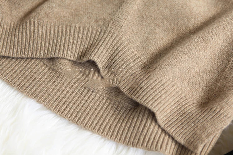 “Autumn” Women’s Paragraph Knitted Designer Cashmere Sweater