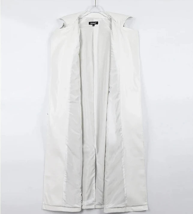 ”Lead Me On” Long Sleeve Designer Leather Trench Coat