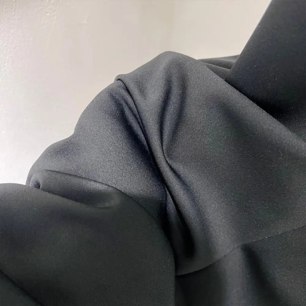 ”10K” Women’s Classic Wide Leg Black Jumpsuit