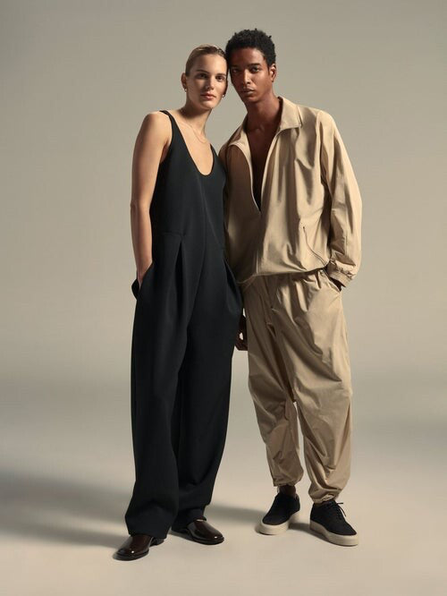”10K” Women’s Classic Wide Leg Black Jumpsuit