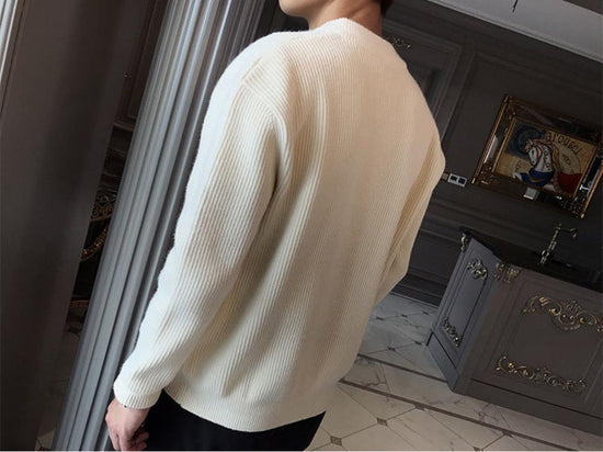 “Onto Better Things” Men’s Casual Designer Long Sleeve Sweater