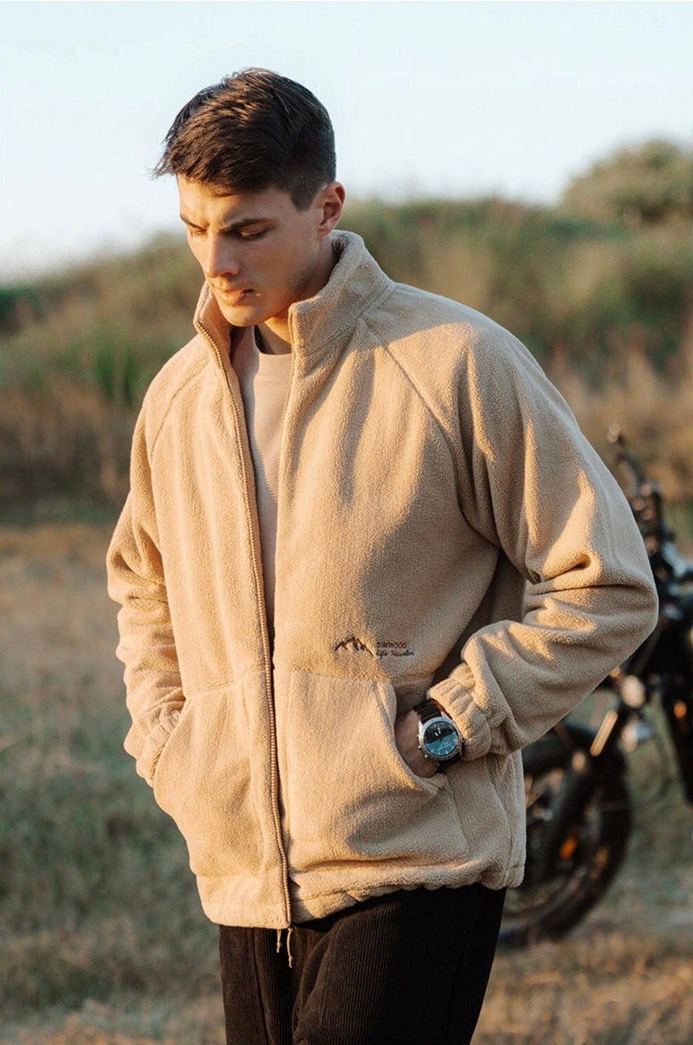 “December 91” Men’s Designer Oversized Winter Fleece Jacket