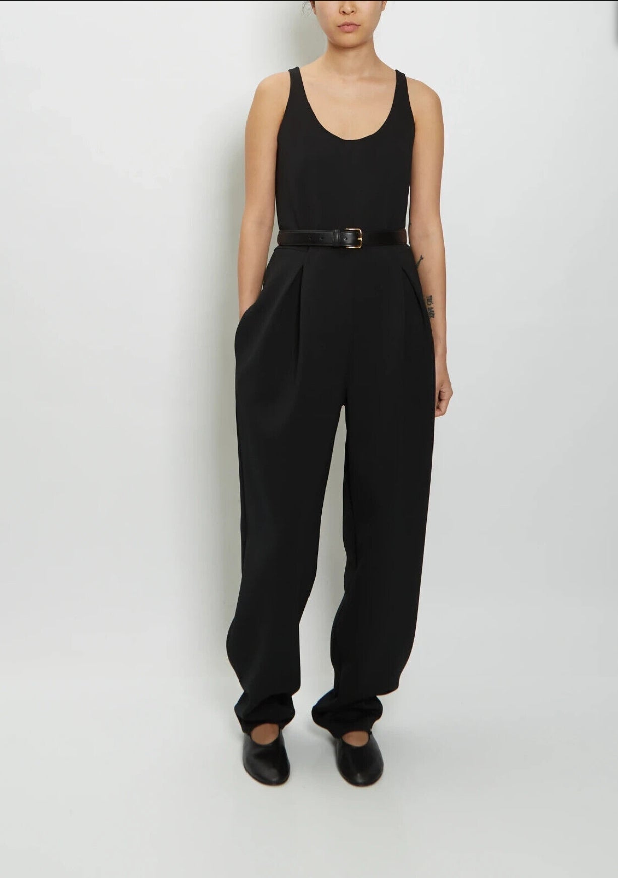 ”10K” Women’s Classic Wide Leg Black Jumpsuit