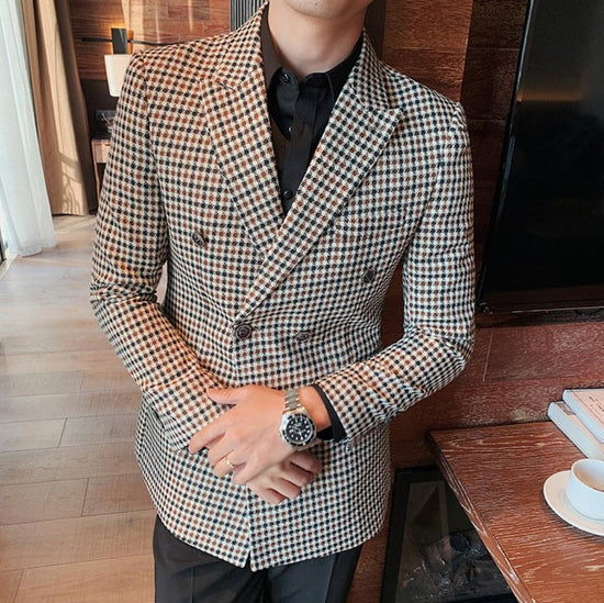 “Classic Man” Men’s Vintage Slim Fit Designer Suit