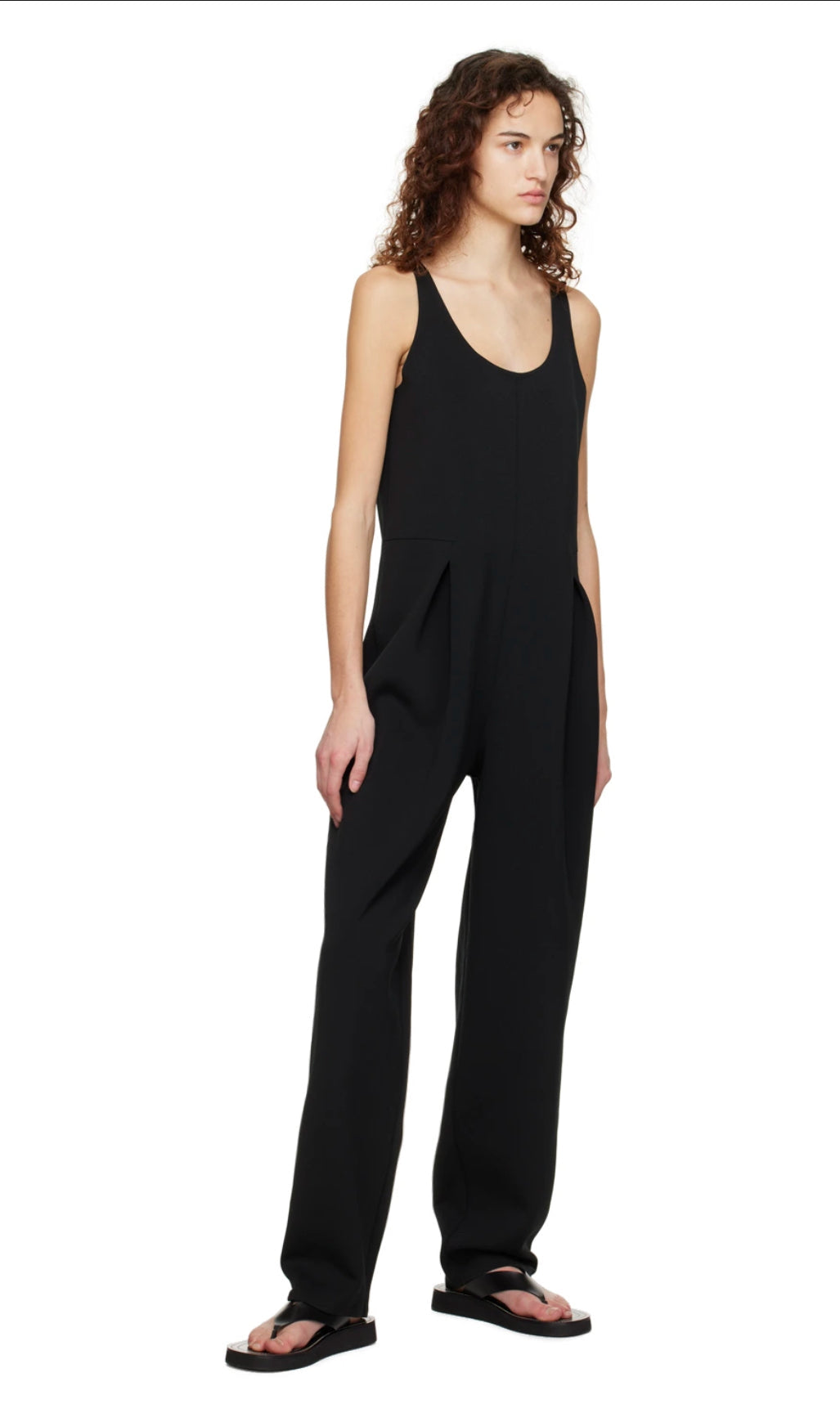 ”10K” Women’s Classic Wide Leg Black Jumpsuit