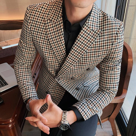 “Classic Man” Men’s Vintage Slim Fit Designer Suit