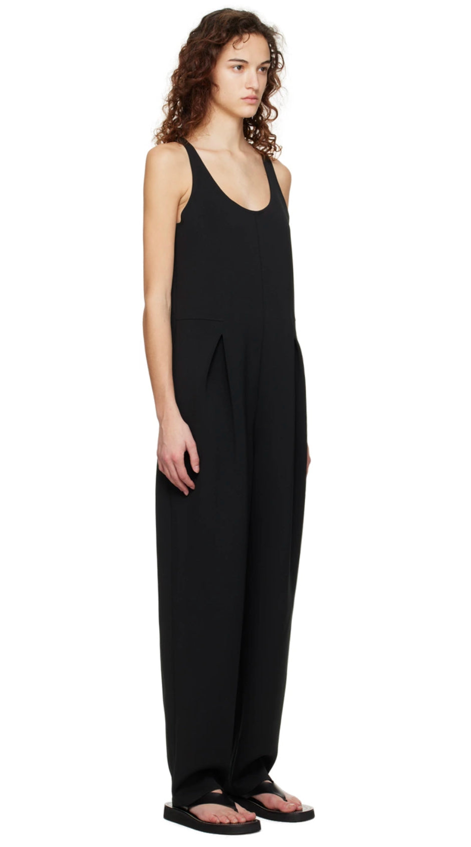 ”10K” Women’s Classic Wide Leg Black Jumpsuit