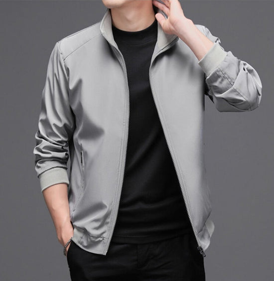 “Action” Men’s Long Sleeve Casual Designer Bomber Jacket