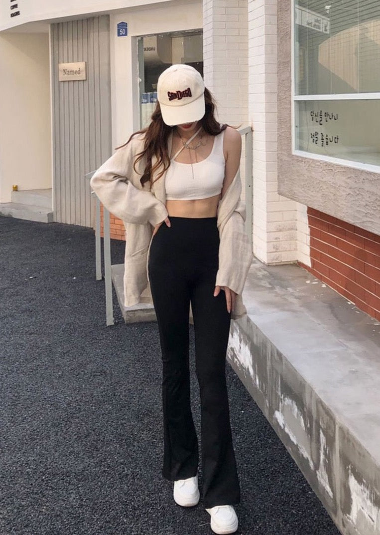“Vicky” Women’s Sexy Elastic High Waist Shark Flared Leggings