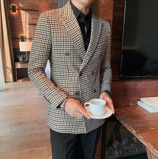 “Classic Man” Men’s Vintage Slim Fit Designer Suit