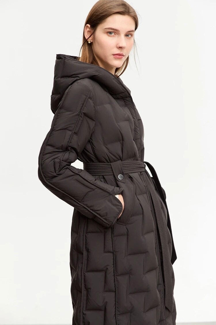 “Winter’s Tale” Women’s Minimalistic Hooded Winter Jacket