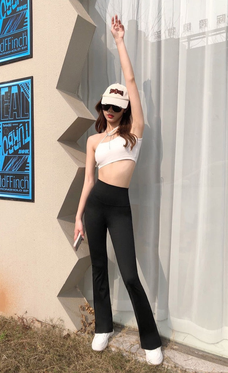 “Vicky” Women’s Sexy Elastic High Waist Shark Flared Leggings