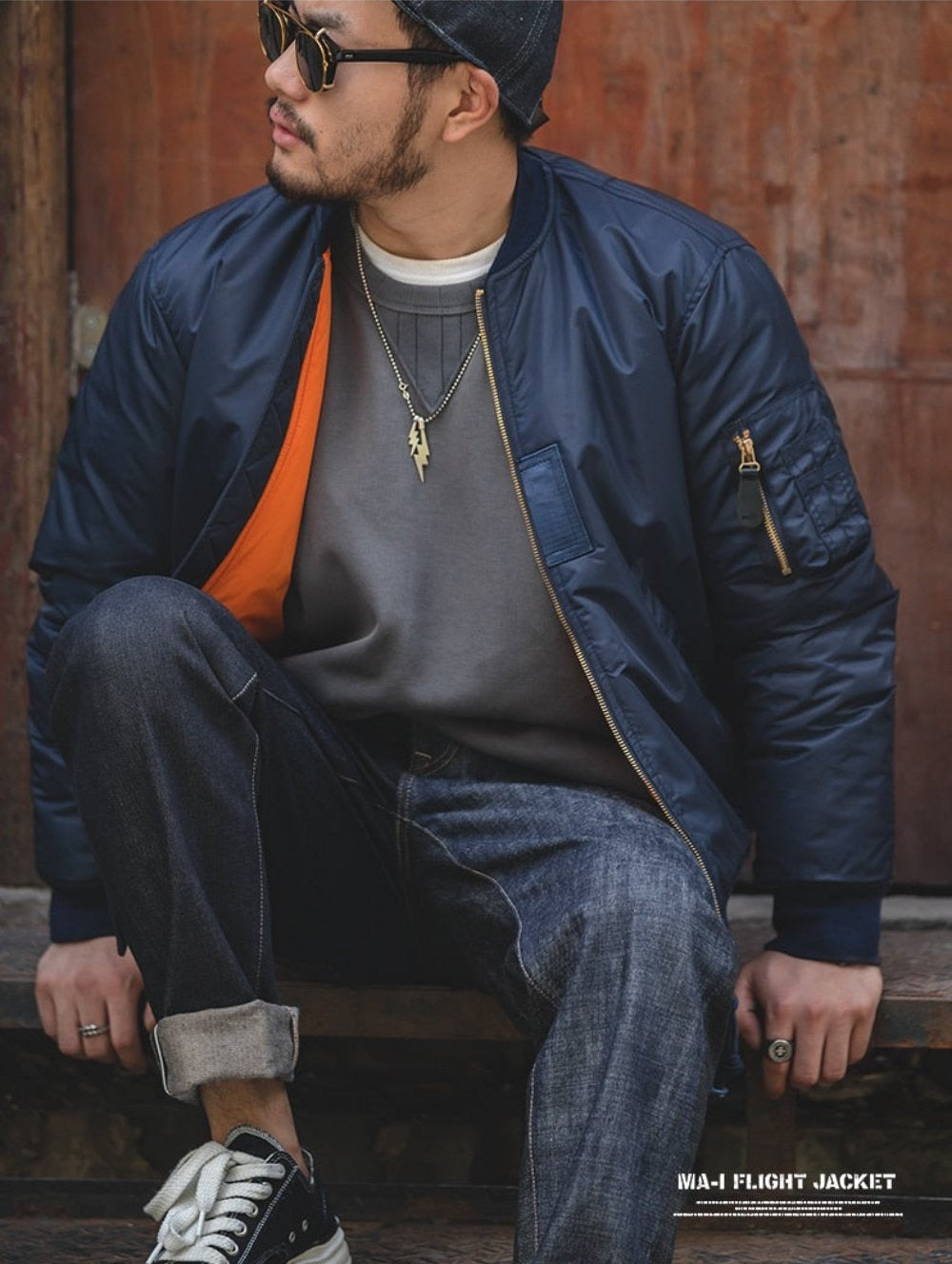 “Trapstar 2” Men’s Vintage Designer Military Style Bomber Jacket