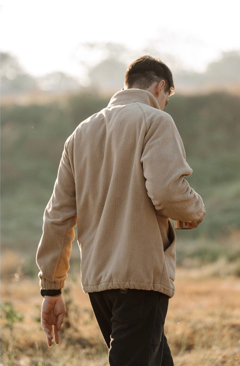 “December 91” Men’s Designer Oversized Winter Fleece Jacket