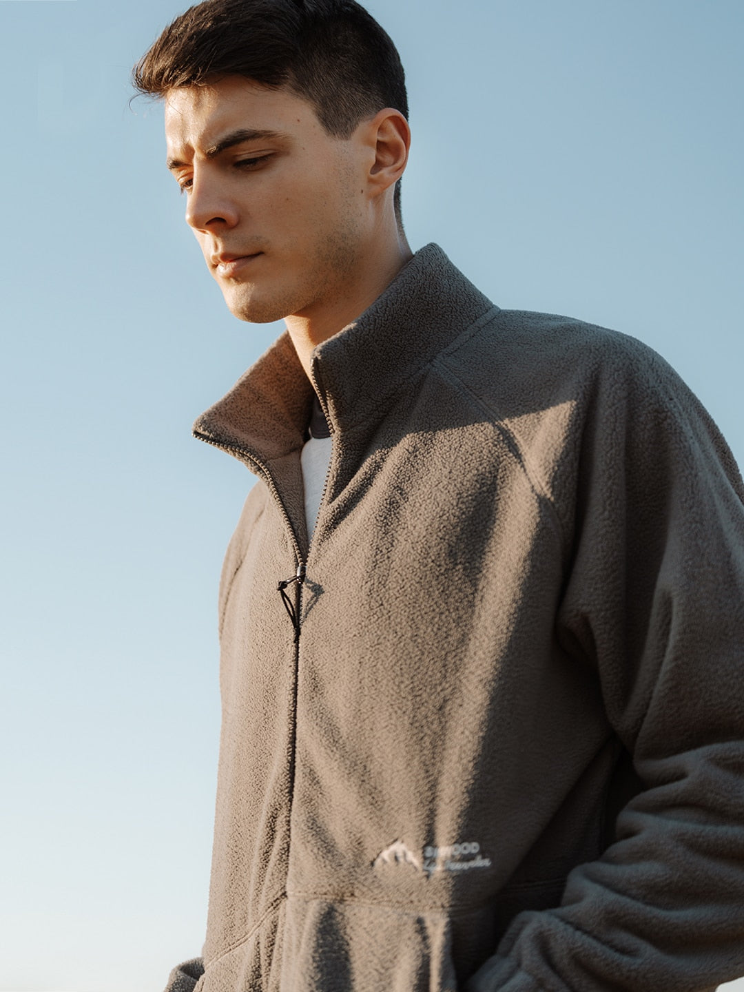 “December 91” Men’s Designer Oversized Winter Fleece Jacket