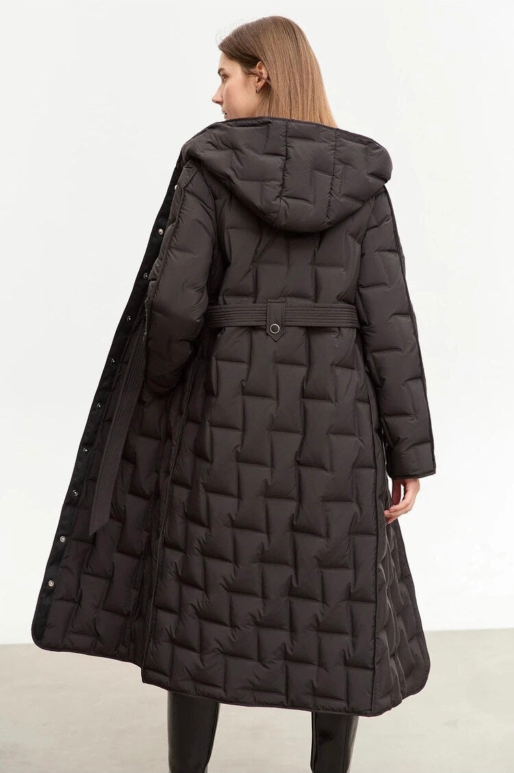 “Winter’s Tale” Women’s Minimalistic Hooded Winter Jacket
