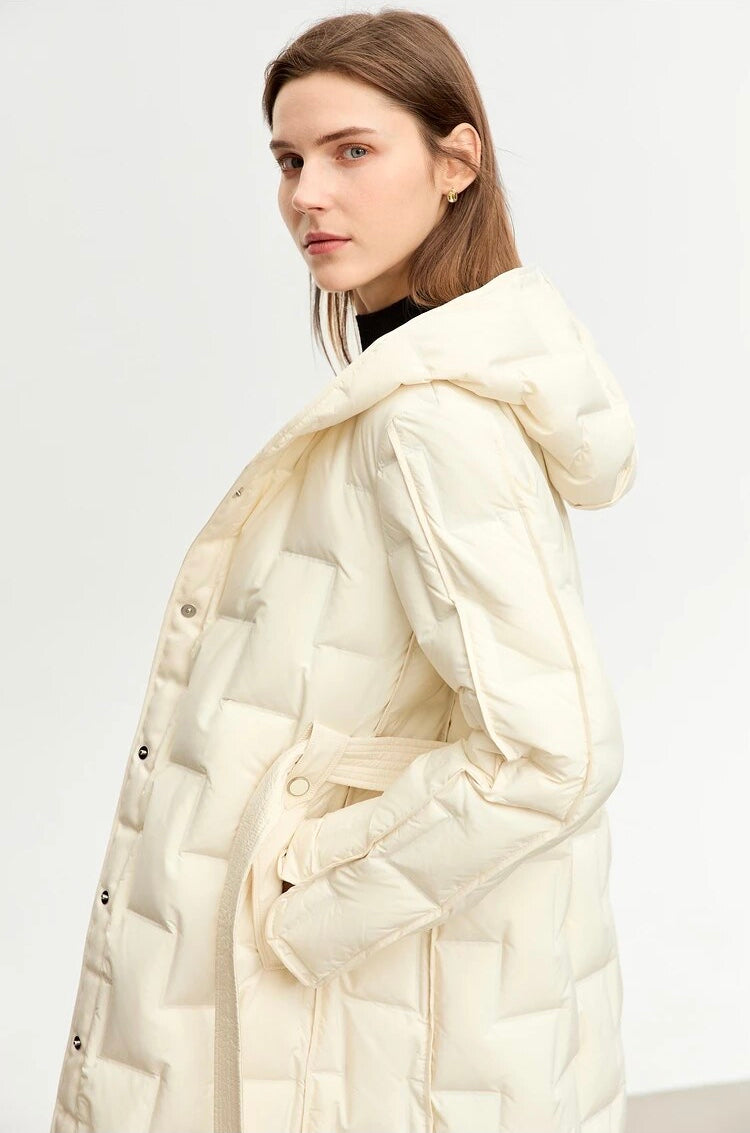 “Winter’s Tale” Women’s Minimalistic Hooded Winter Jacket