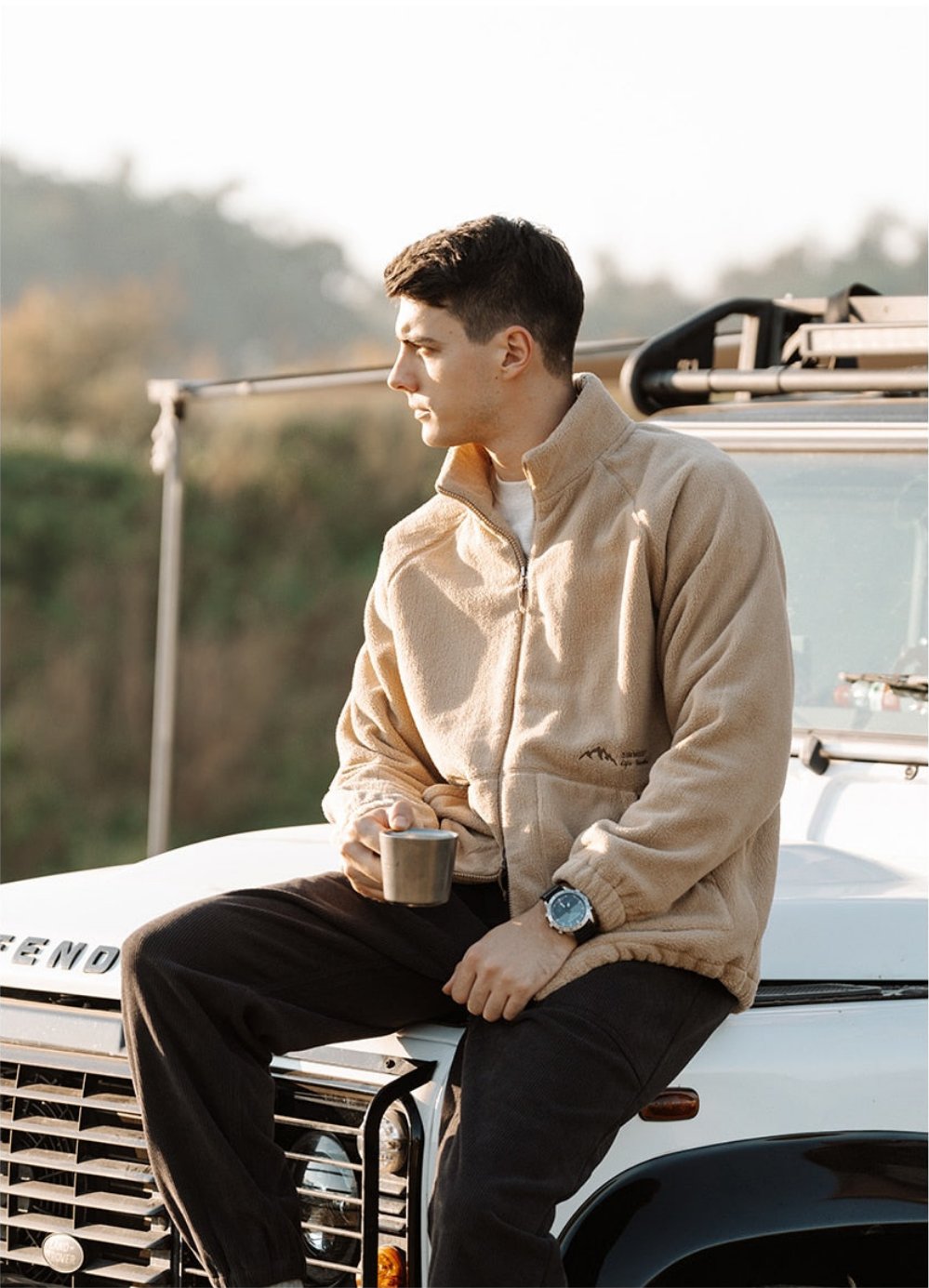 “December 91” Men’s Designer Oversized Winter Fleece Jacket