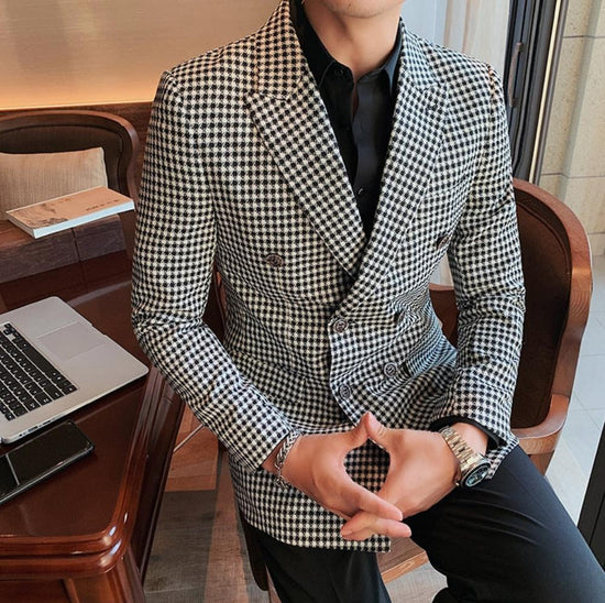 “Classic Man” Men’s Vintage Slim Fit Designer Suit