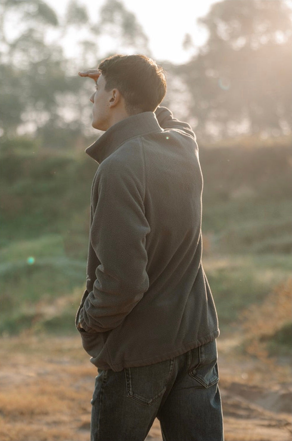 “December 91” Men’s Designer Oversized Winter Fleece Jacket
