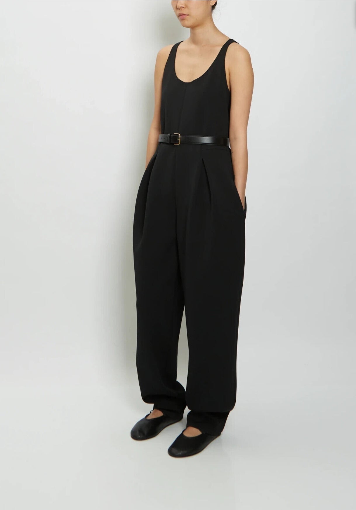 ”10K” Women’s Classic Wide Leg Black Jumpsuit