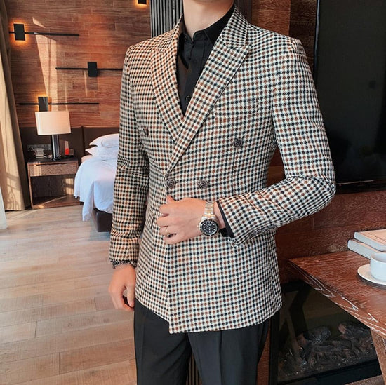 “Classic Man” Men’s Vintage Slim Fit Designer Suit