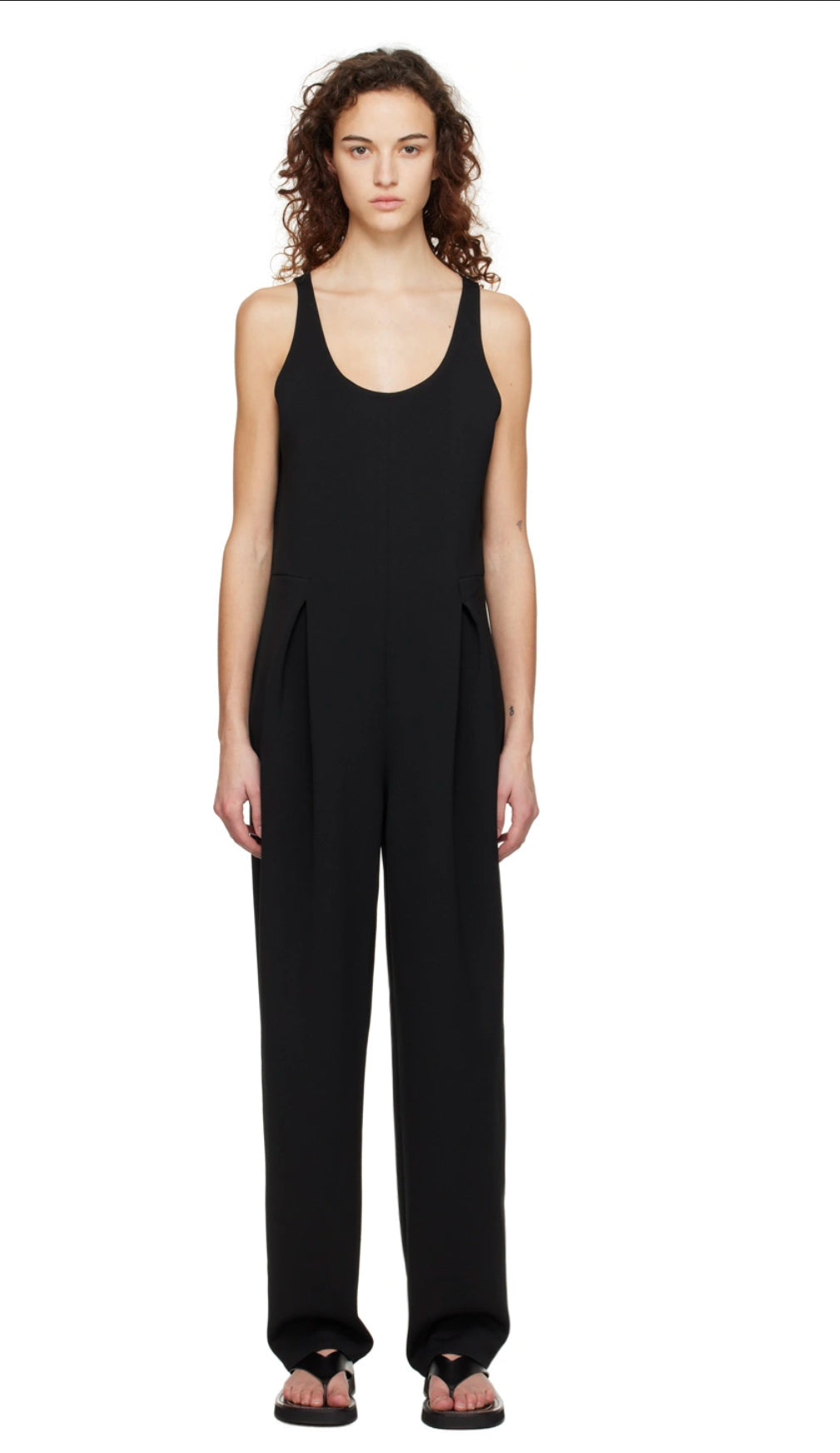 ”10K” Women’s Classic Wide Leg Black Jumpsuit