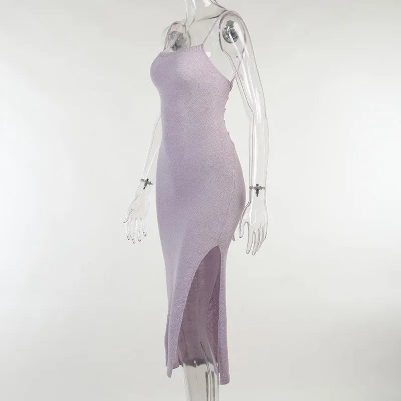 "Sequins" Sexy Lace Up Backless Party Dress