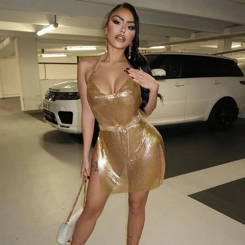 ”Darling” Sexy Backless Bodycon Mini Dress