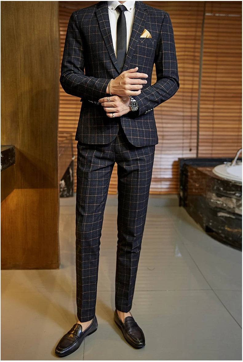 "Wellington" Men's Classic 3 Piece Business Suit