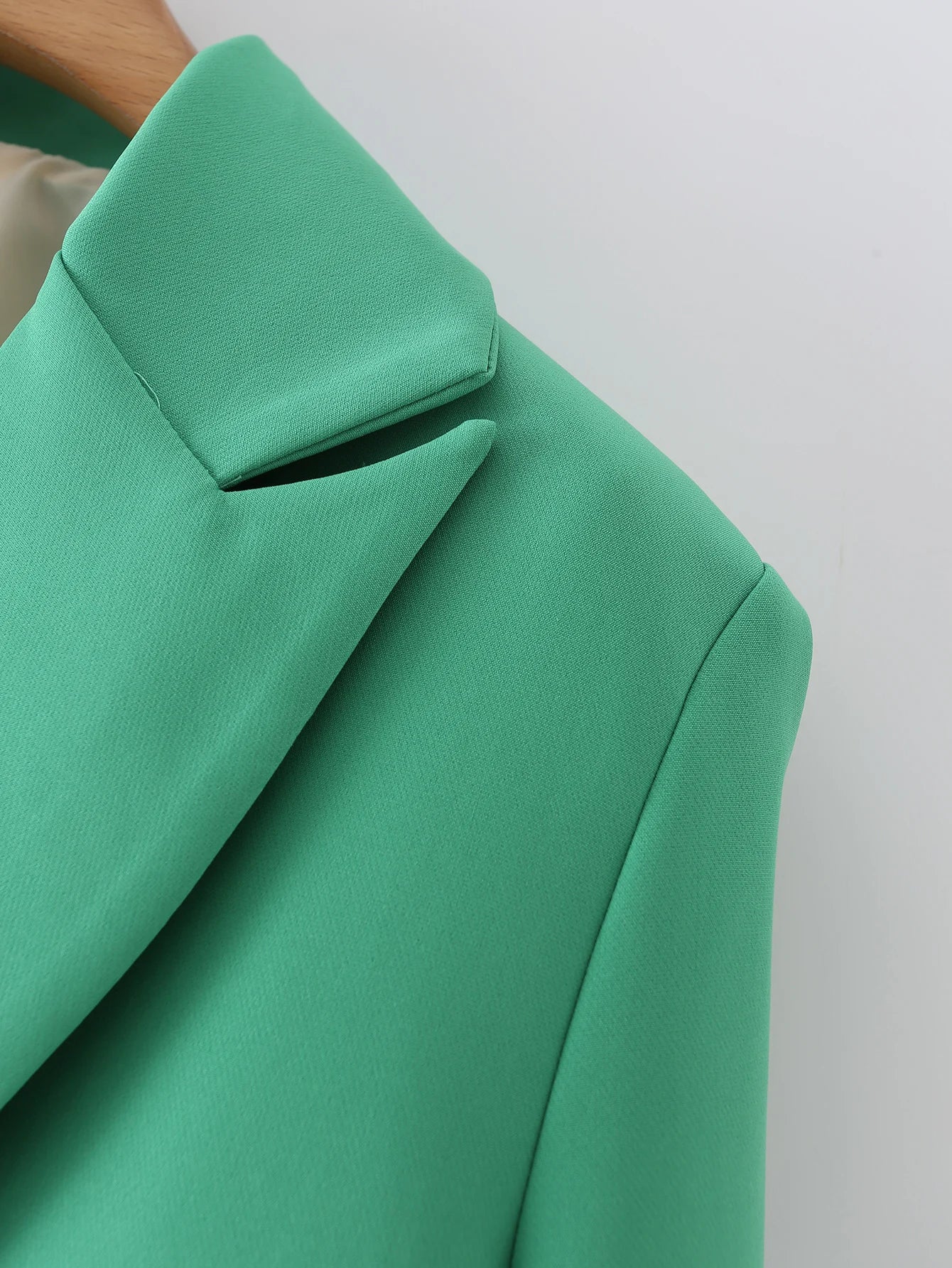 “I’m So Sly” Women’s Solid Double-Breasted Blazer
