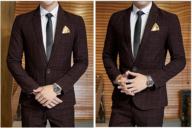 "Wellington" Men's Classic 3 Piece Business Suit