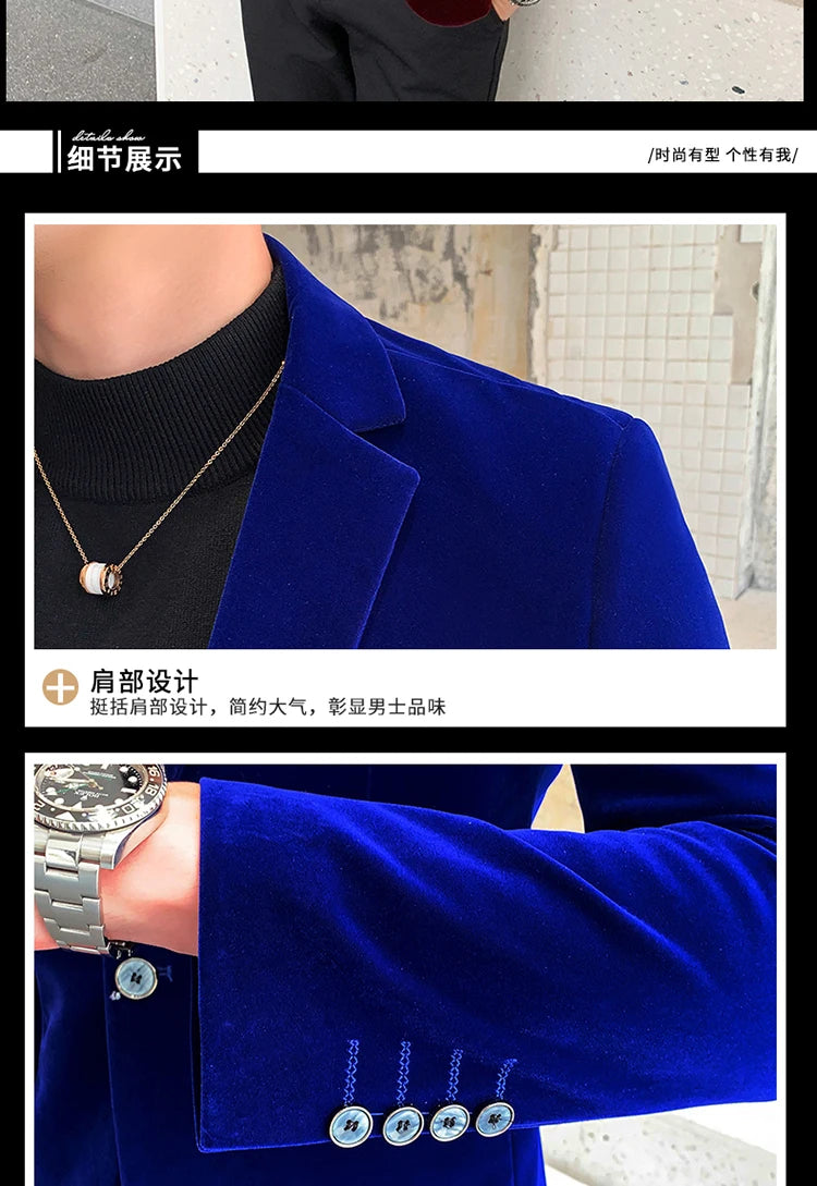 “Gemstone” Men’s Formal Designer Slim Fit Blazer