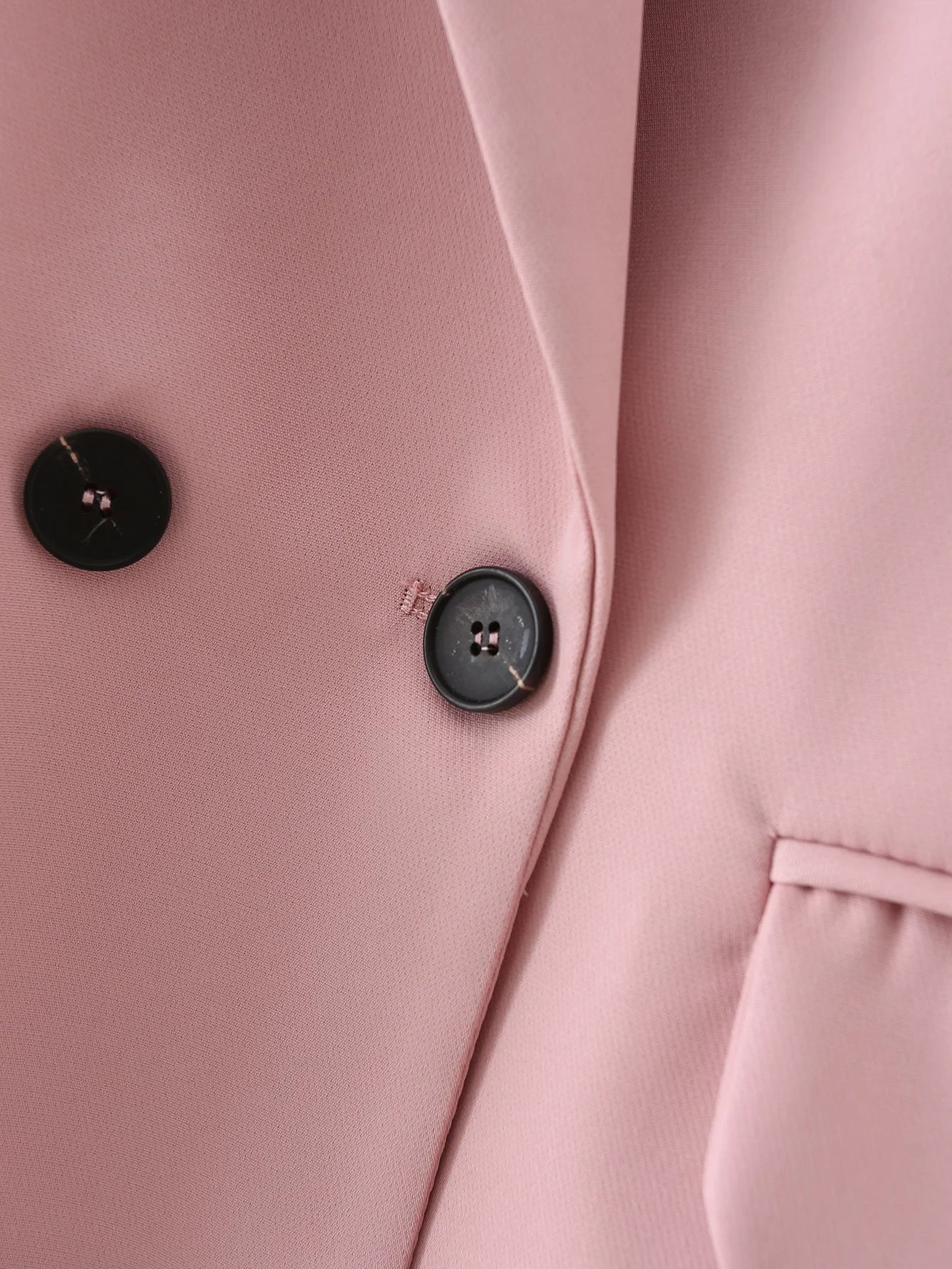 “I’m So Sly” Women’s Solid Double-Breasted Blazer