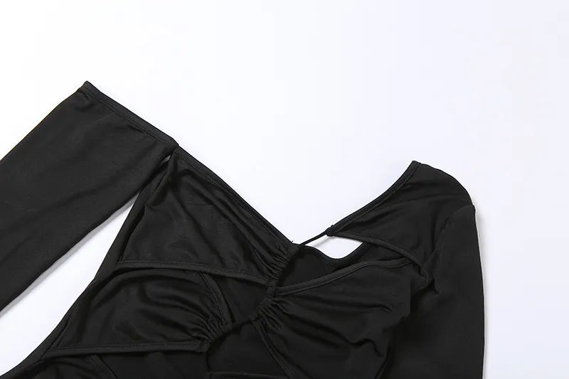 "Mystery" Chic Long Sleeve Bodycon Mini Dress