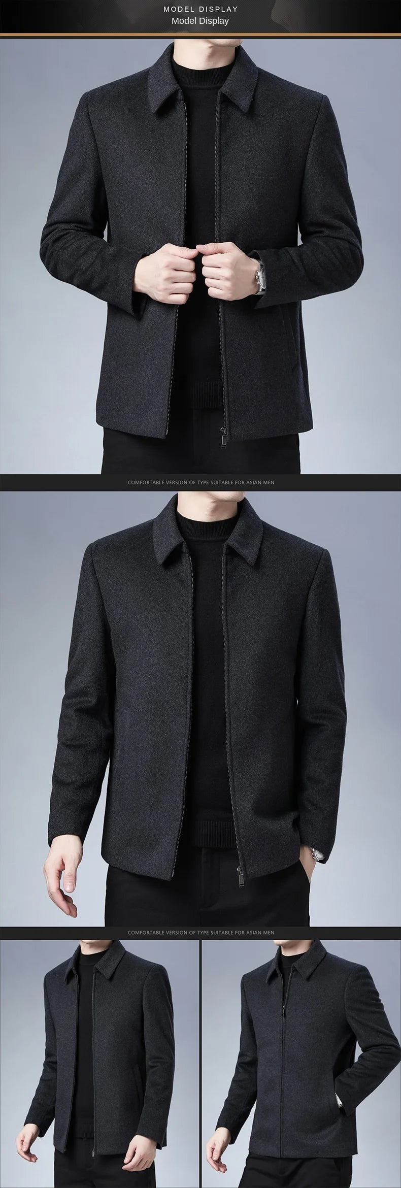 “Real Action” Men’s Casual Designer Windbreaker