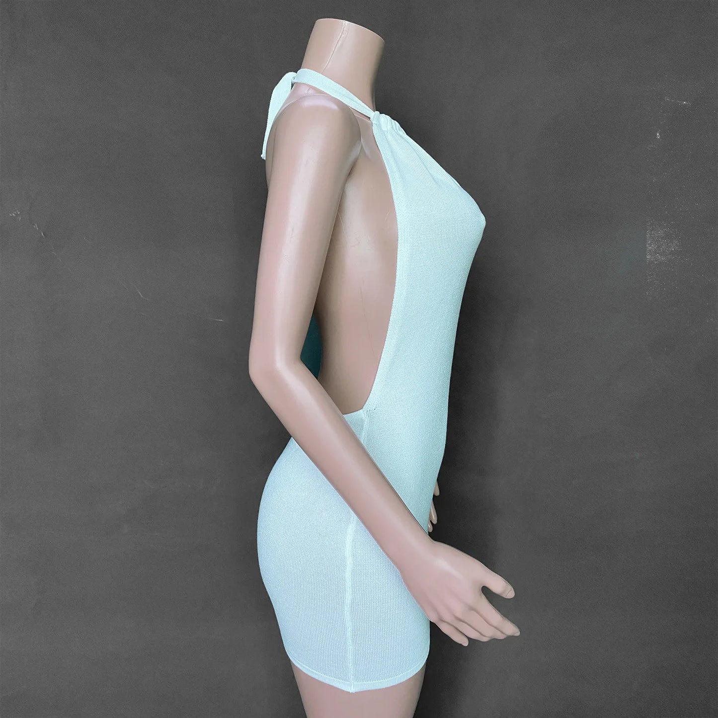 ”Prettiest Problem” Sexy Knitted Backless Bodycon Mini Dress