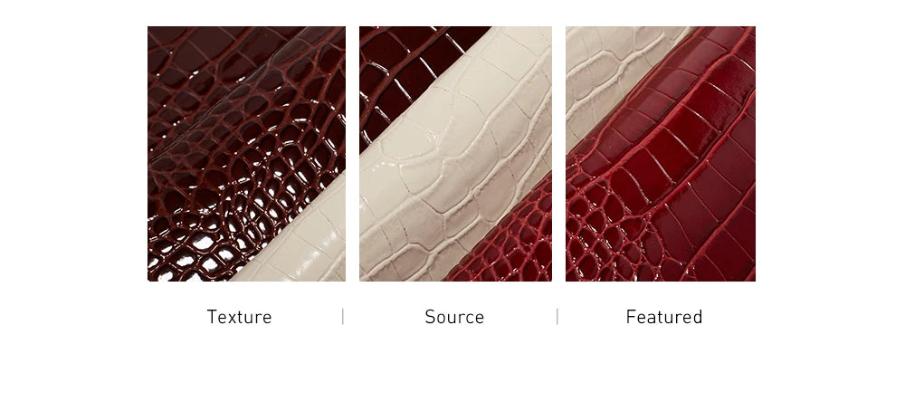 "Last Few Months" Retro Crocodile Leather Handbag