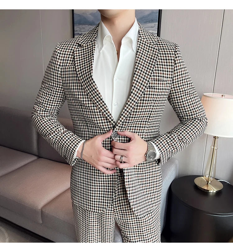 “The Rich” Men’s Designer 2 Piece Formal Business Suit