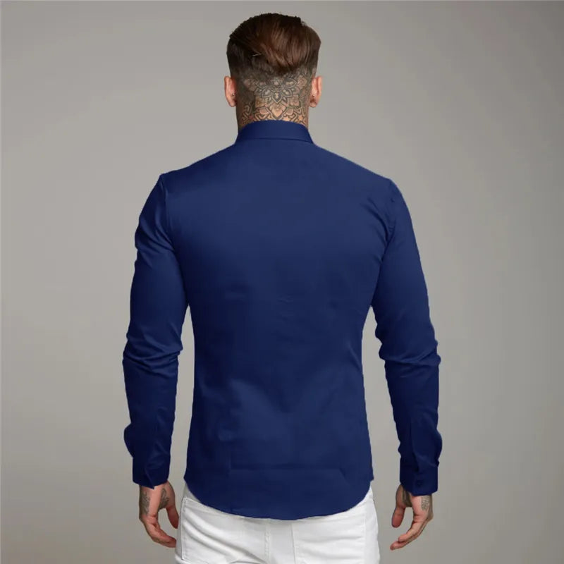 "Mr. Suave" Men's Business Casual Designer Long Sleeve Shirt