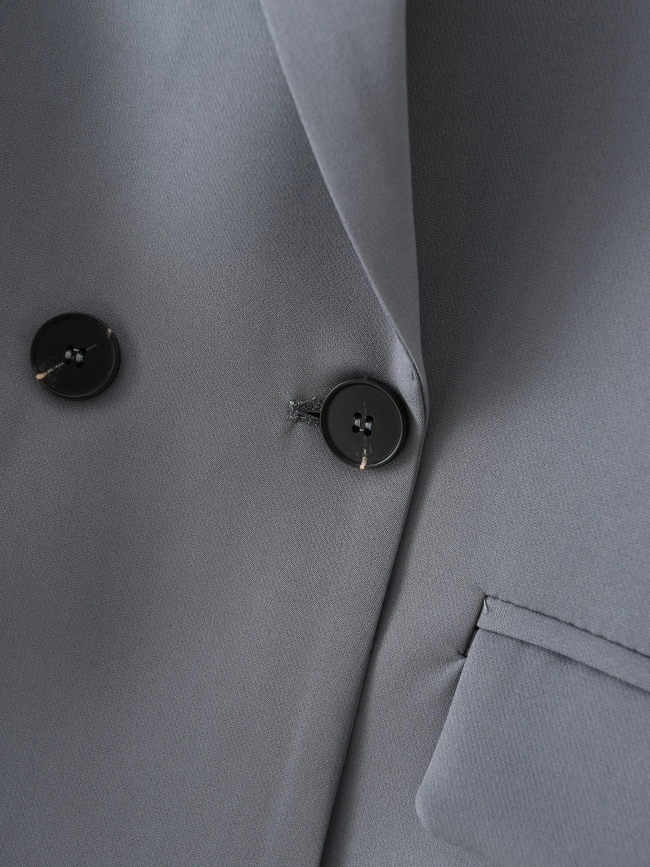 “I’m So Sly” Women’s Solid Double-Breasted Blazer