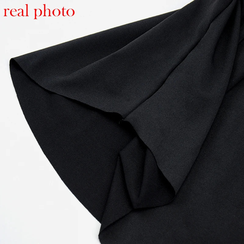 "Barcelona" Elegant Pleated Deep V-Neck Sleeveless Mini Dress
