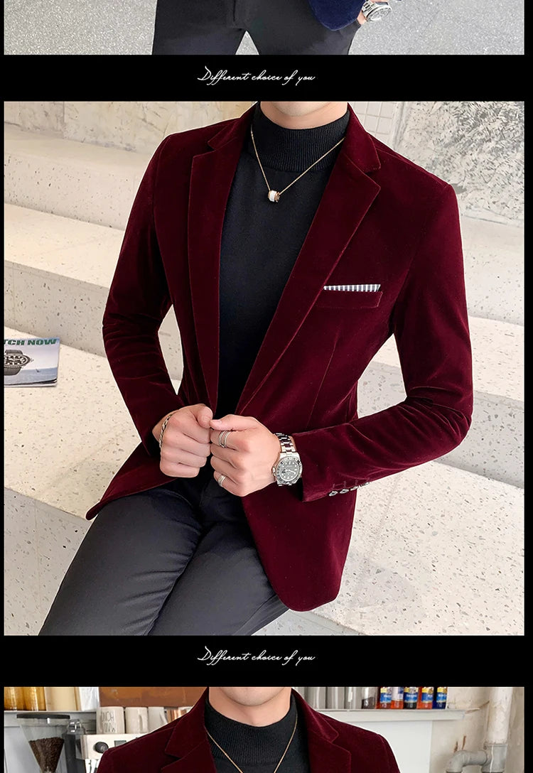 “Gemstone” Men’s Formal Designer Slim Fit Blazer
