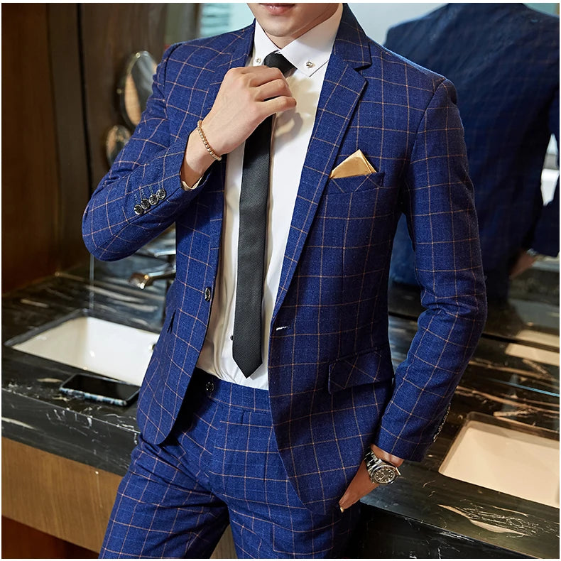 "Wellington" Men's Classic 3 Piece Business Suit