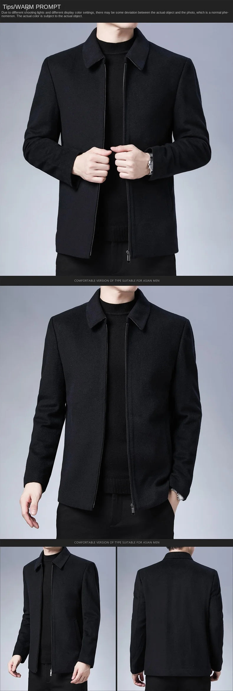 “Real Action” Men’s Casual Designer Windbreaker