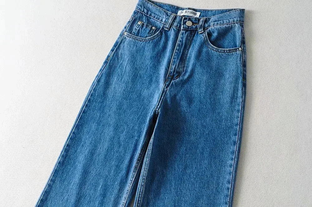 "Only For The Basics" Casual Straight Leg High Waist Boyfriend Jeans