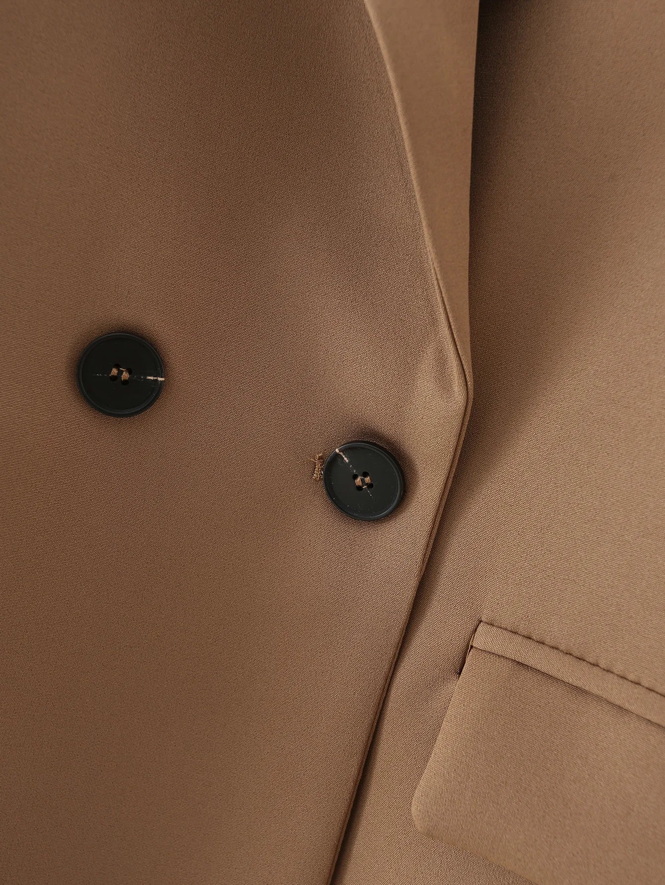 “I’m So Sly” Women’s Solid Double-Breasted Blazer